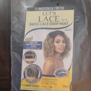 Motown Tress Swiss Lace Deep Part Wig, Color Of Wig Not Shown In Picture. New